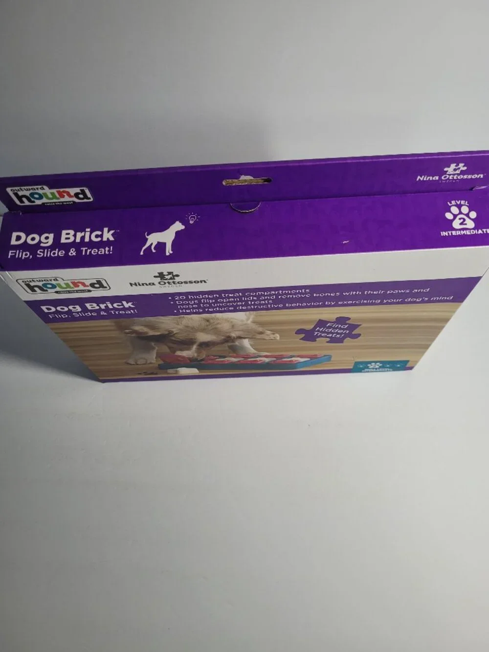 Outward Hound by Nina Ottosson Dog Brick Treat Puzzle Enrichment Toy Level 2 Int